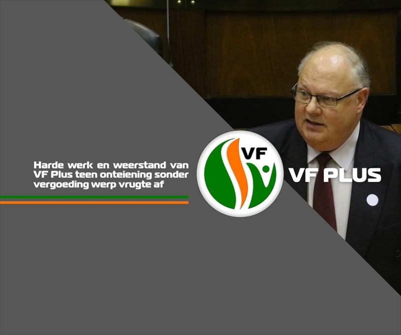 Vryheidsfront Plus Harde werk en weerstand van VF Plus teen ...